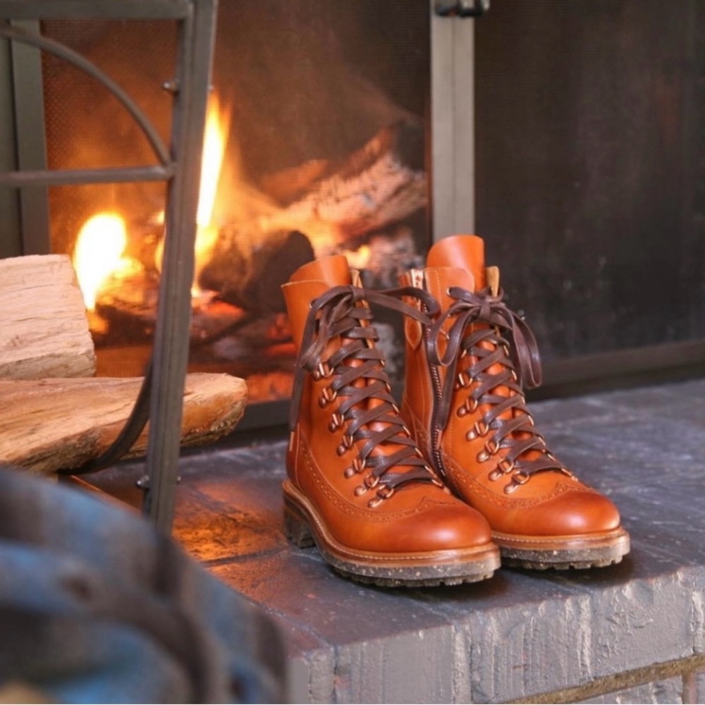 The Office of Angela Scott Bernard Brogue Combat Boots - Picture 4 of 11